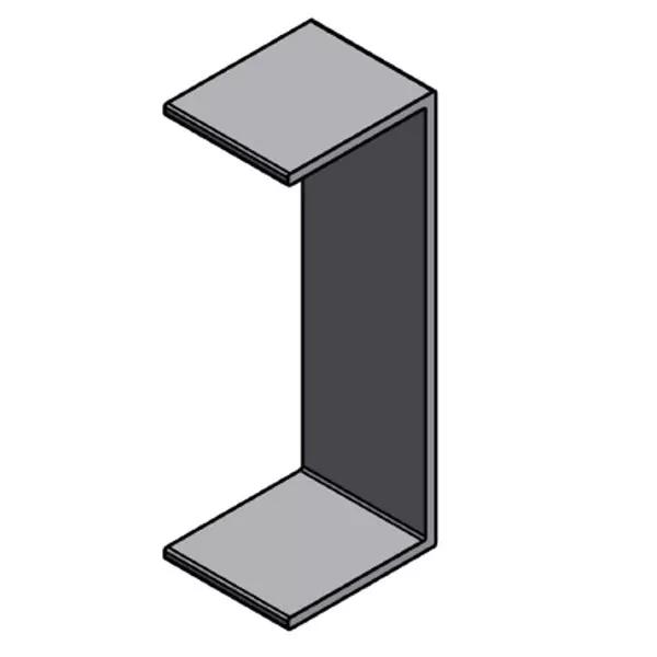 U-profile 60x160x60 mm L=5000 mm