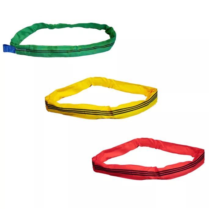 18pc Roundsling set - Seamless, 2,3,5ton