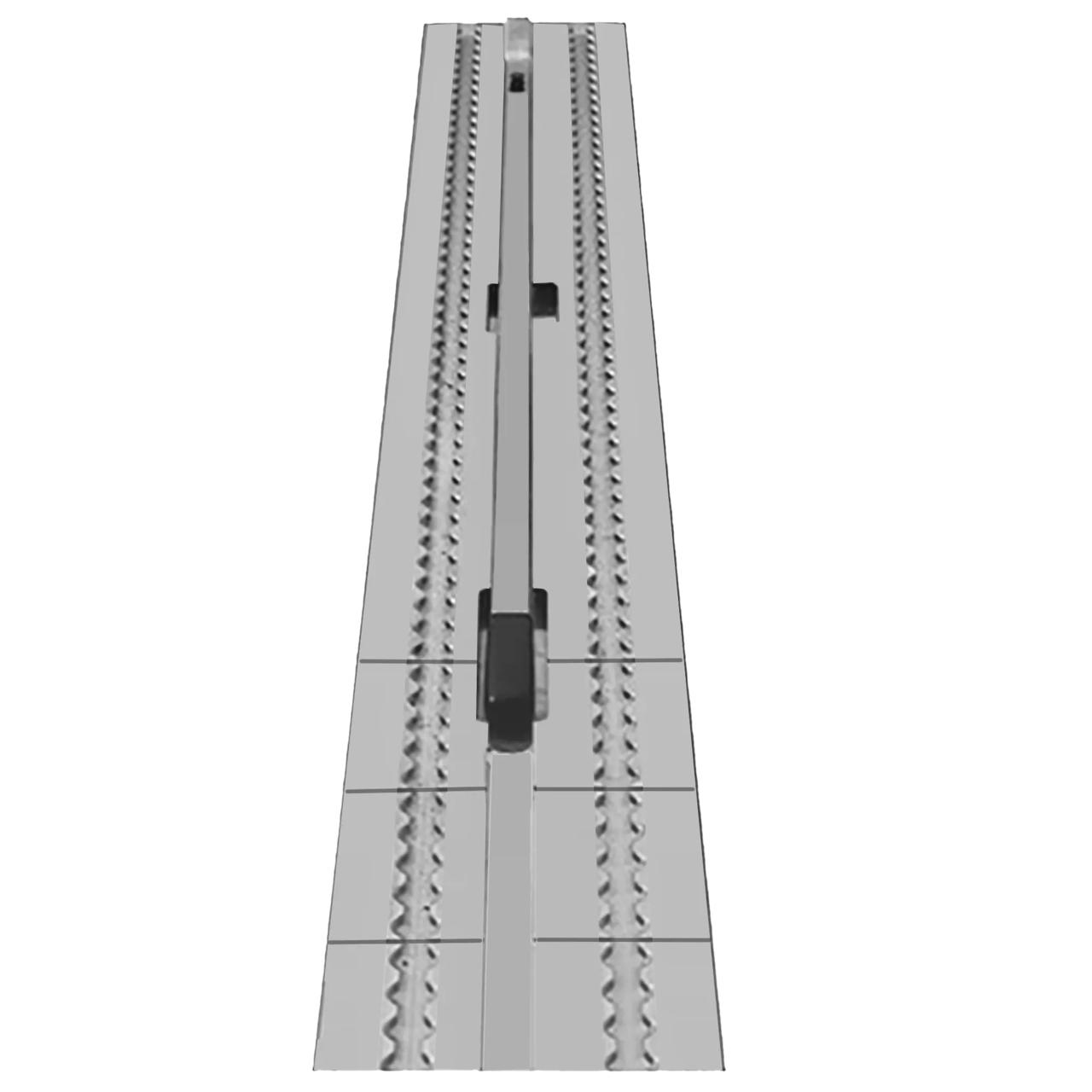 Double decking track ATD-F Double, Recessed L=1960 mm