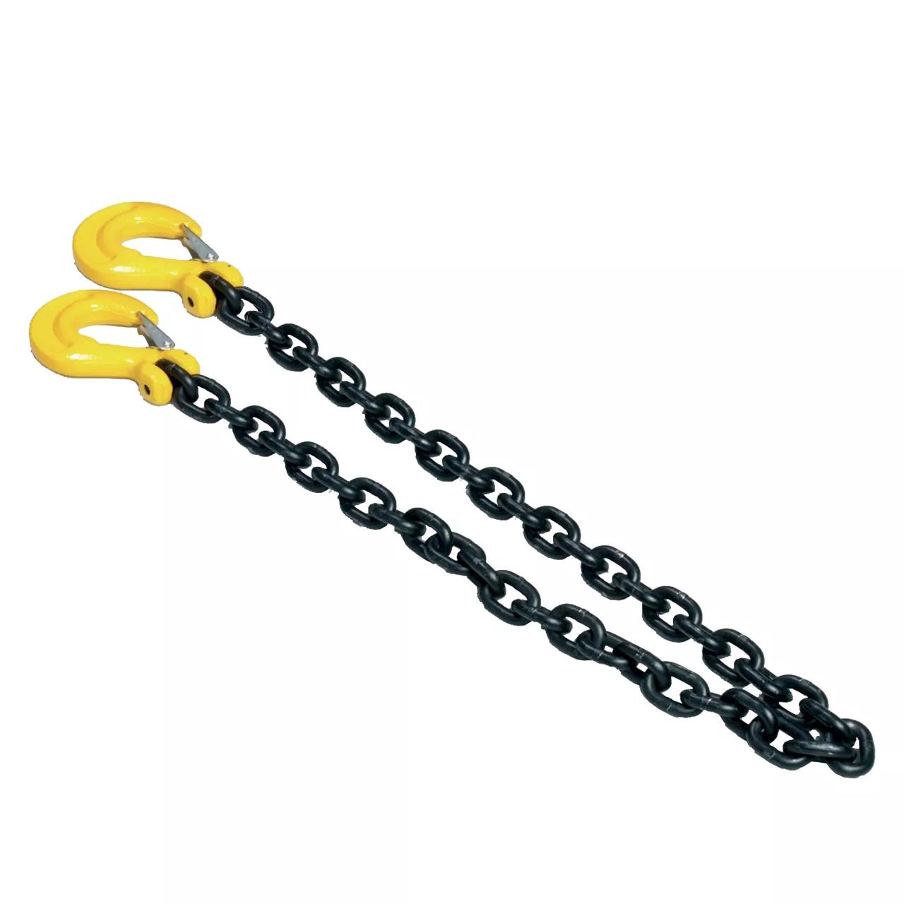 Lashing chain, 10mm, LC: 63kN, hook-hook, 2m