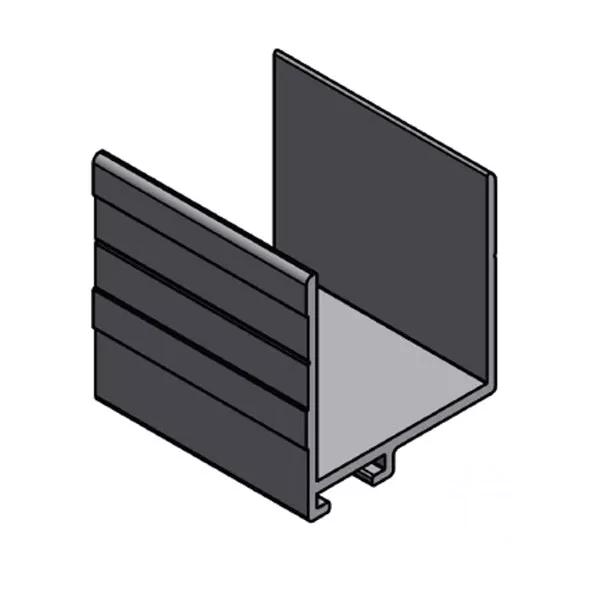 U-profile 40 mm L=6000 mm, for rubber seal