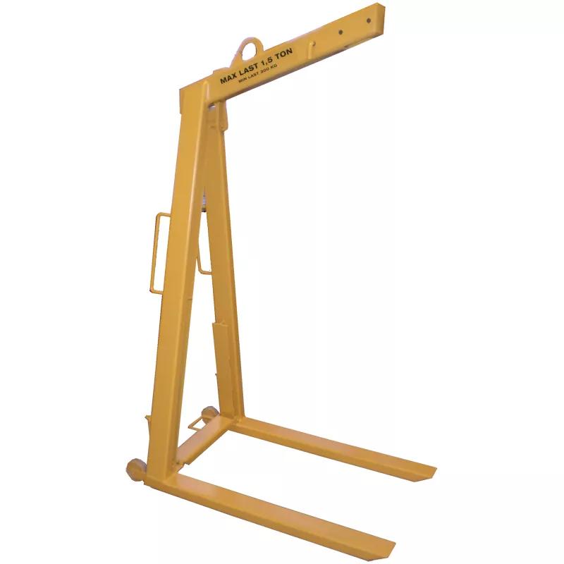 Pallet lifting fork, WLL 1500kg, foldable