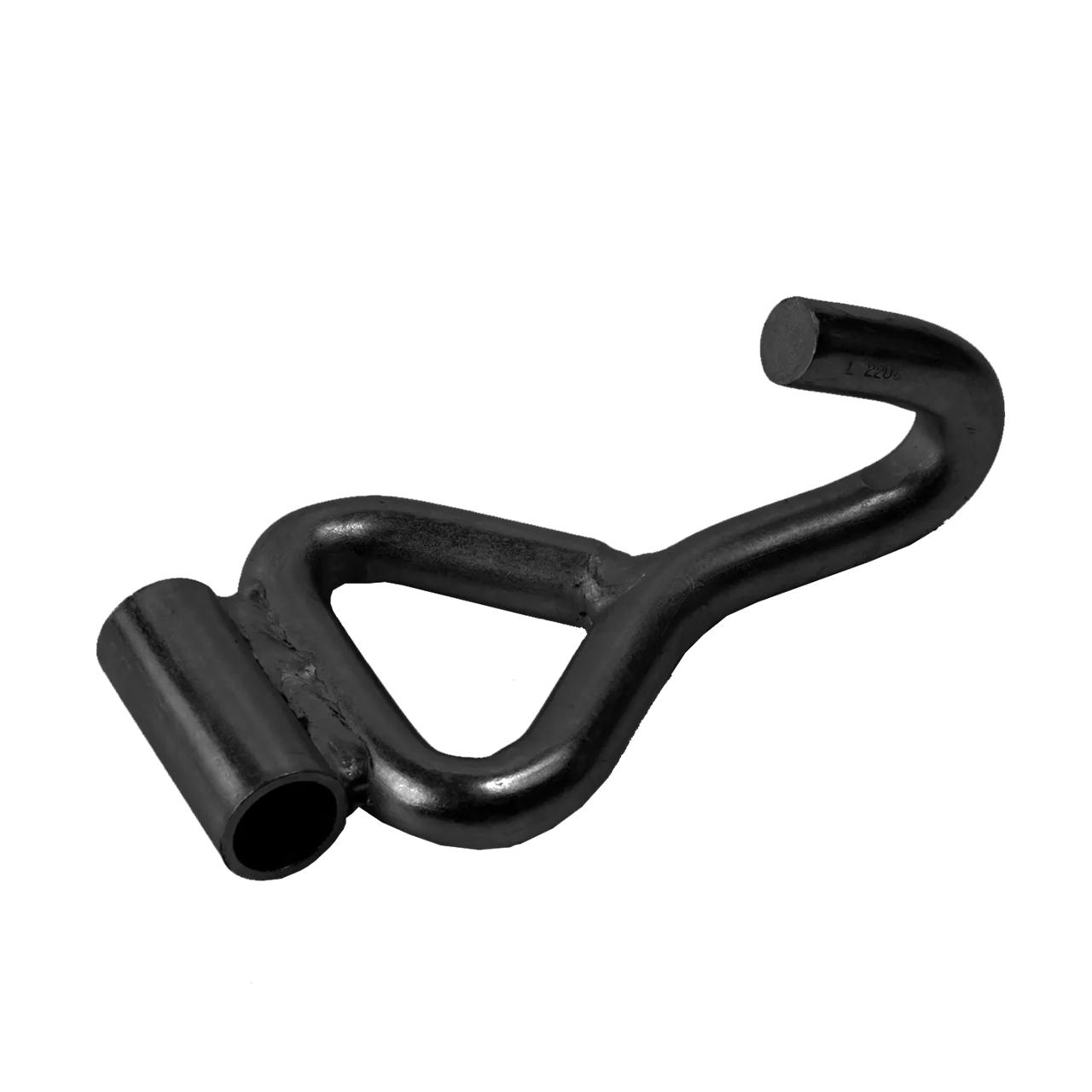 Singlehook, 50mm, LC2500daN, for direct assembly, black