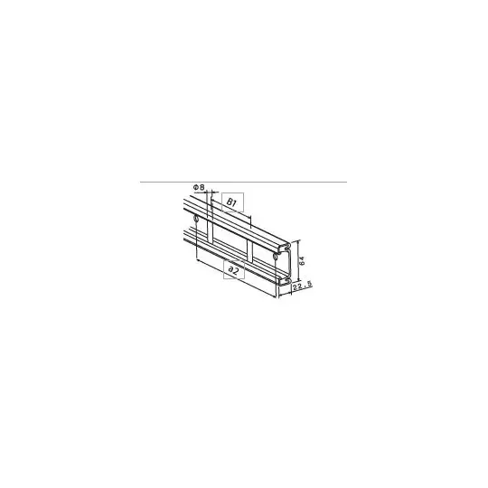 Rail à échelle alu à protection PVC