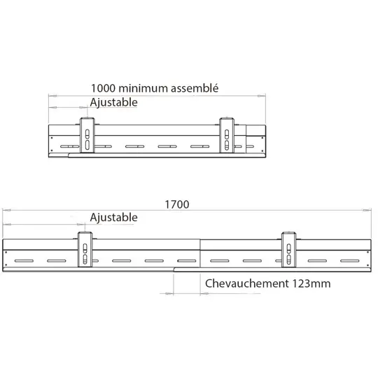 Coffre a filet réglable