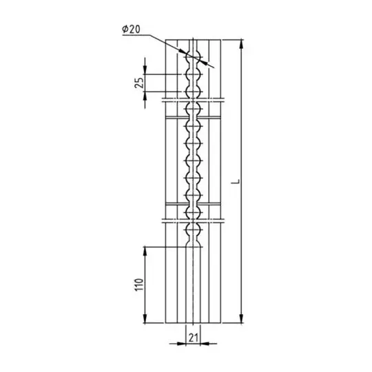 Rail ATD-F + 4 mm simple