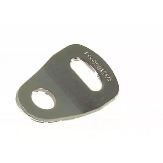 Patte d'ancrage pliée pour sangle 25 mm avec trous de diamètre 15mm