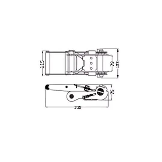 Cliquet 75 mm STF 375 daN