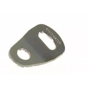 Patte d'ancrage pliée pour sangle 25 mm - trous diamètre 14