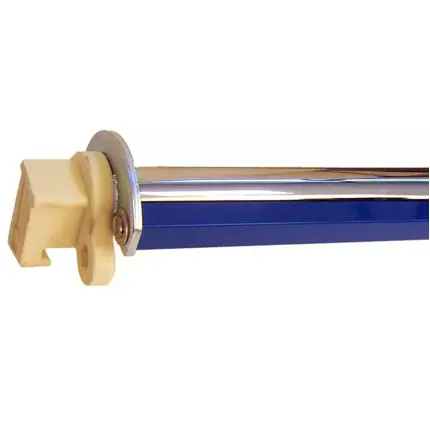 barre porte vetements embouts plastique