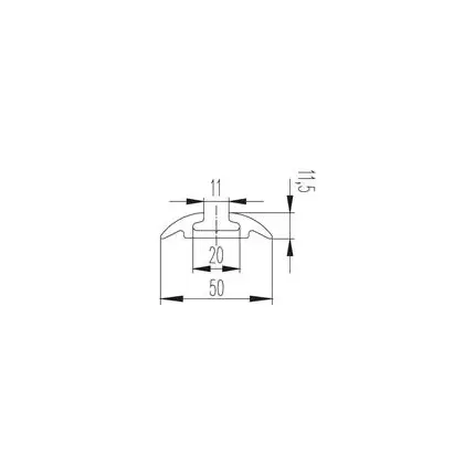 Rail AERO semi-circulaire