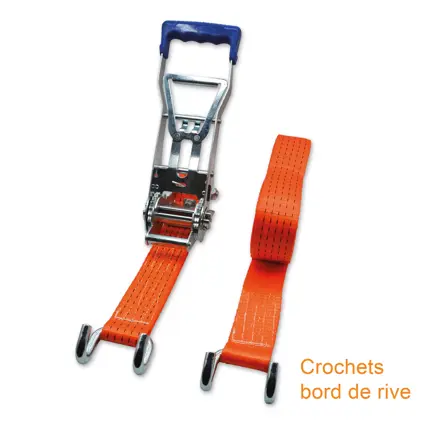 Sangle tautliner 50 mm cliquet inversé poignée Comfort line LC 2500 daN