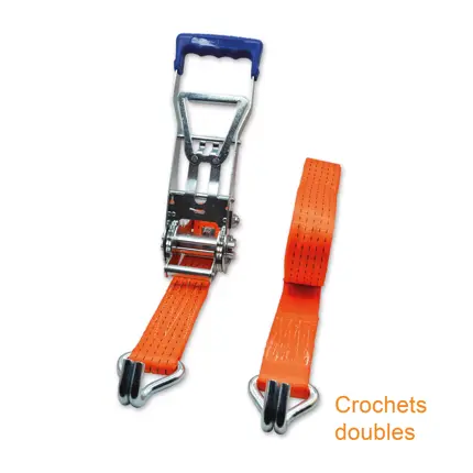 Sangle tautliner 50 mm cliquet inversé poignée Comfort line LC 2500 daN