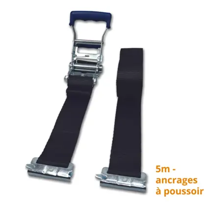 sangle fourgon et frigorifique ancrage a poussoir