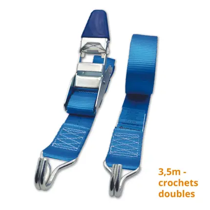 sangle fourgon tendeur a levier crochets doubles