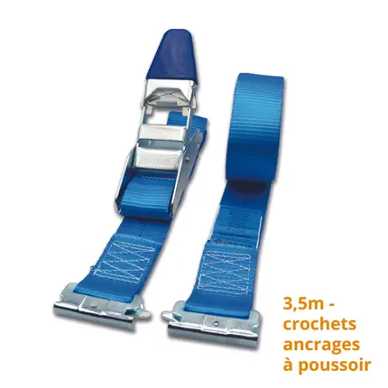 sangle fourgon ancrage à poussoir