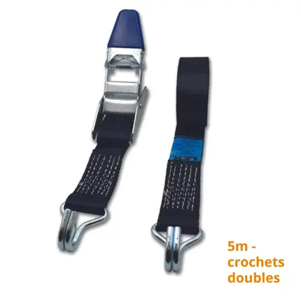 sangle fourgon et frigorifique crochets double 5m