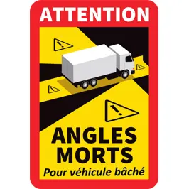 Autocollant angle mort pour tautliner