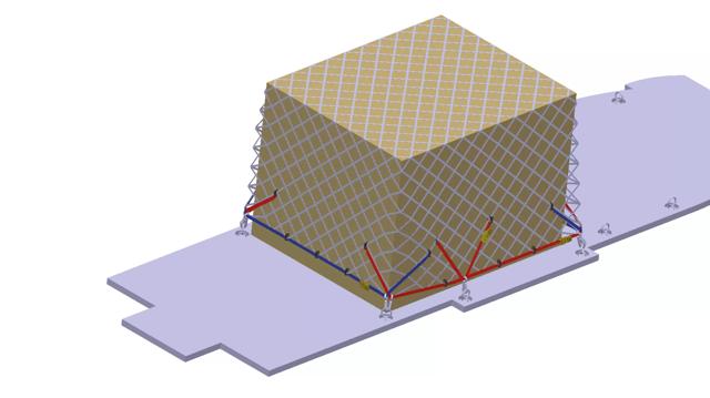 Front cargo compartment net rear cargo compartment net